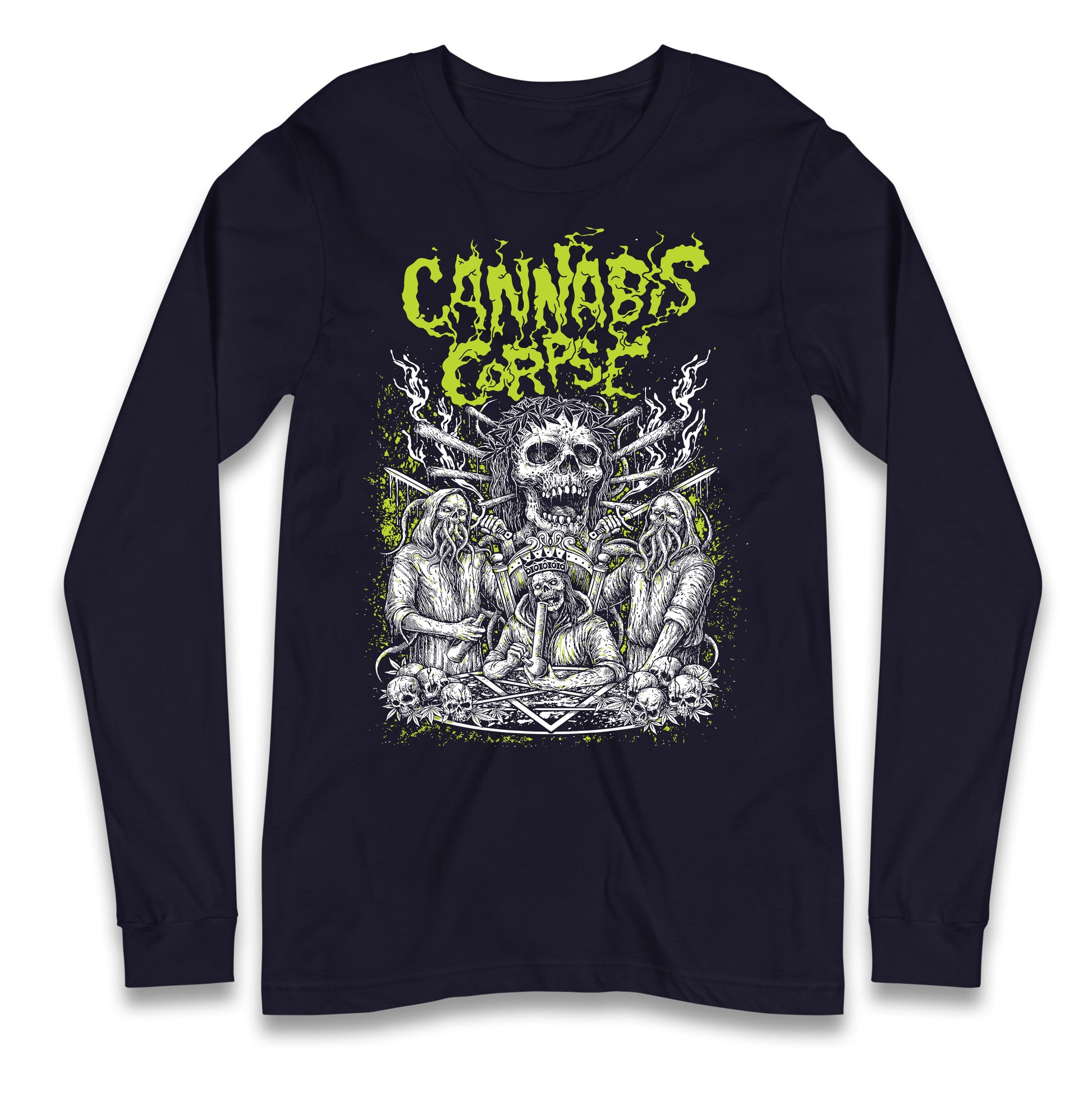 Cannabis Corpse Band Longsleeve T Shirt