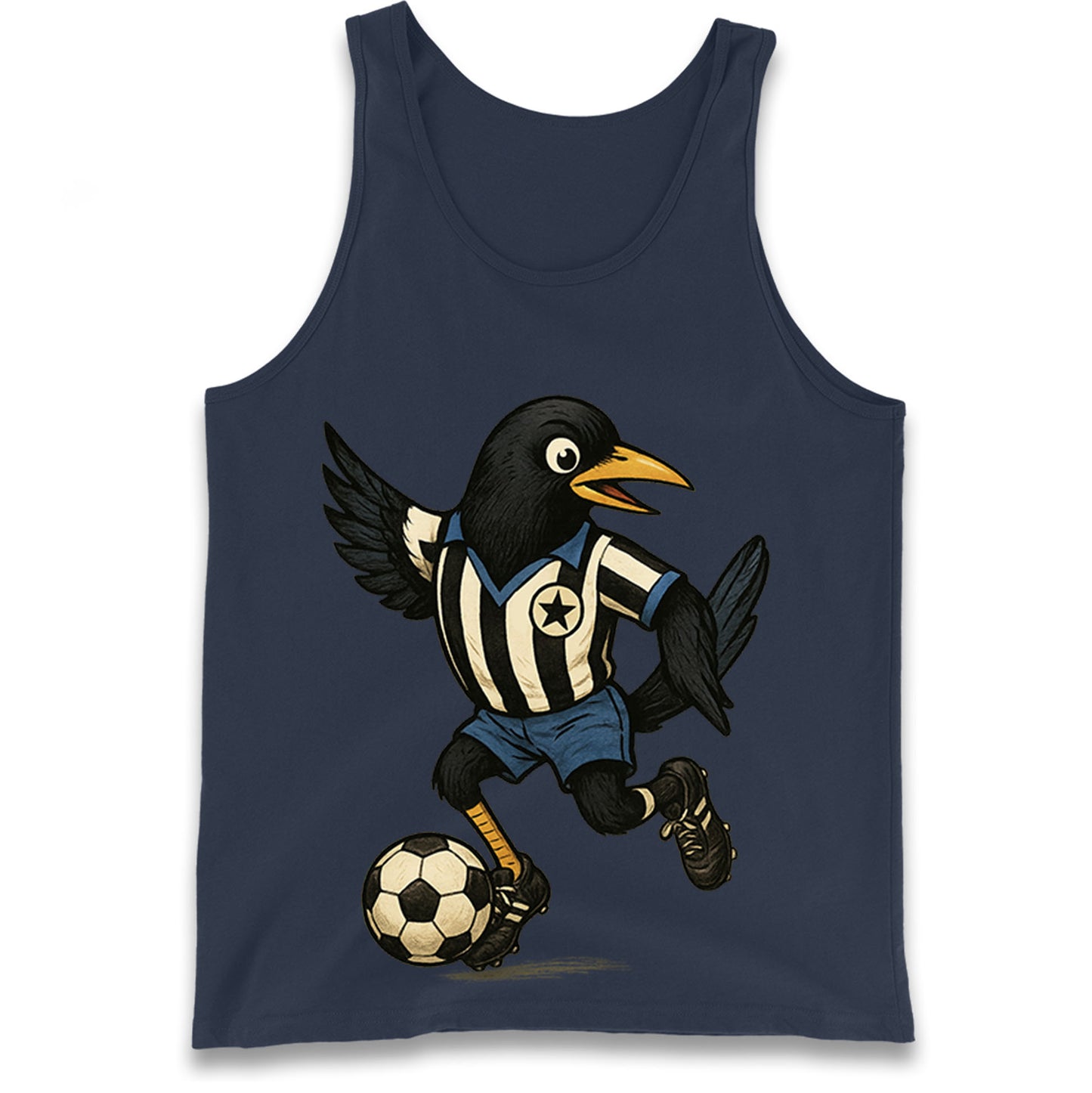 Retro Newcastle United Football Tank Top 