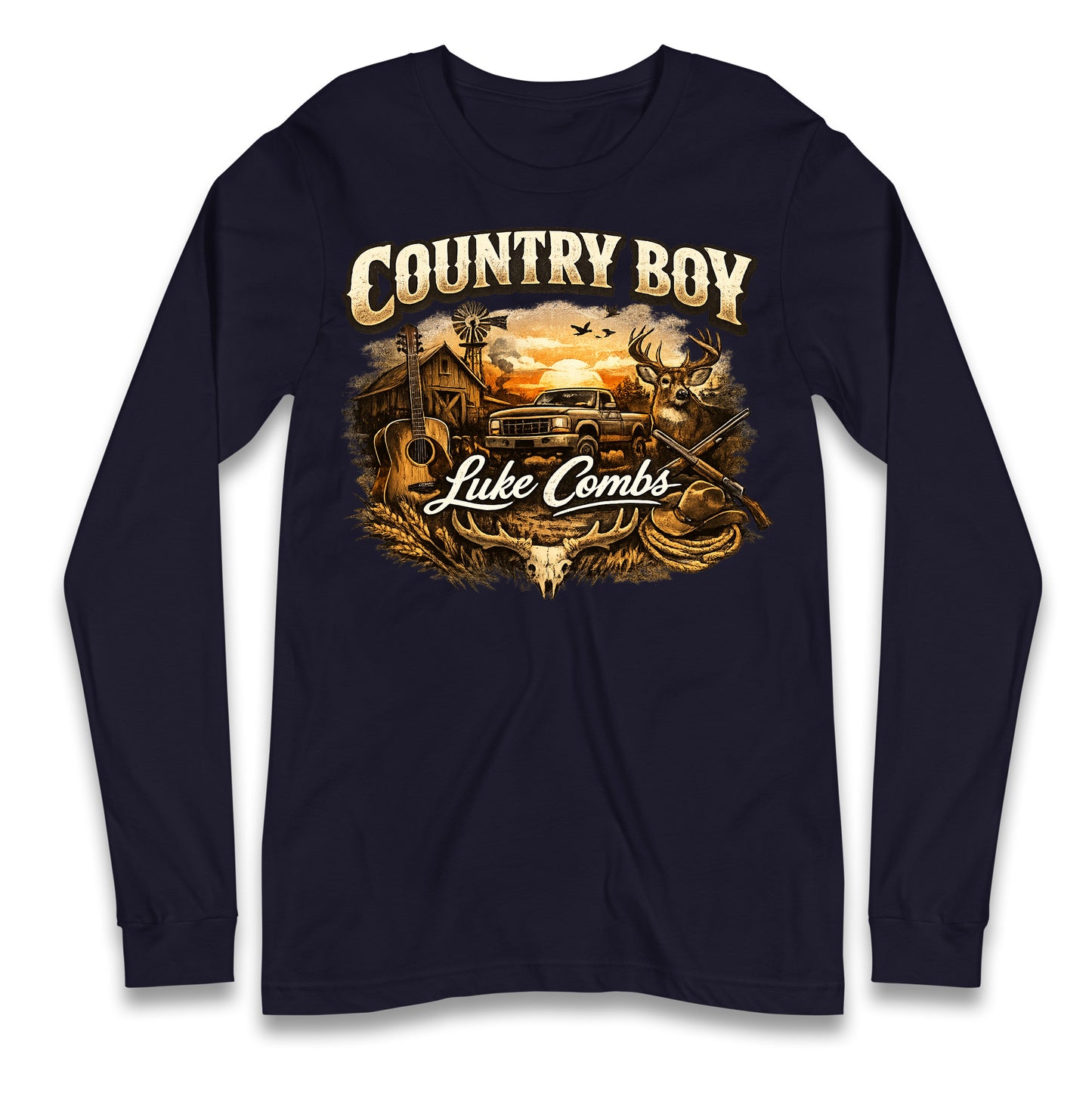 Luke Combs Country Music Longsleeve T Shirt