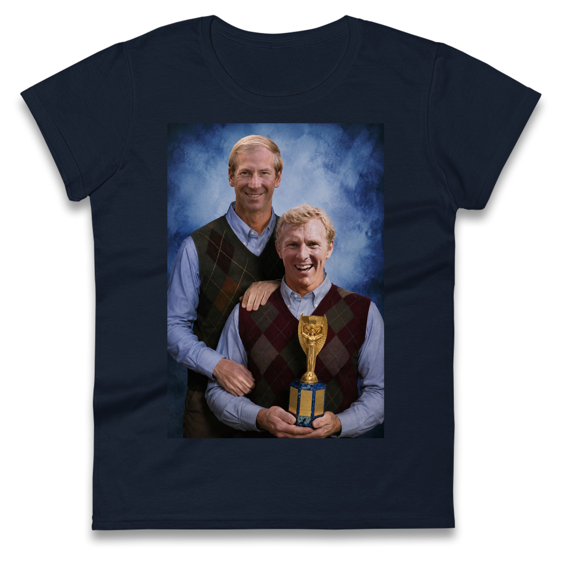 Bobby Moore Bobby Charlton Step Brothers Style England 1966 Ladies T Shirt