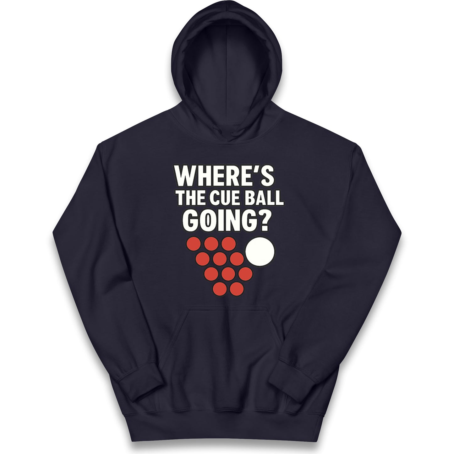 Where’s The Cue Ball Going Kids Hoodie