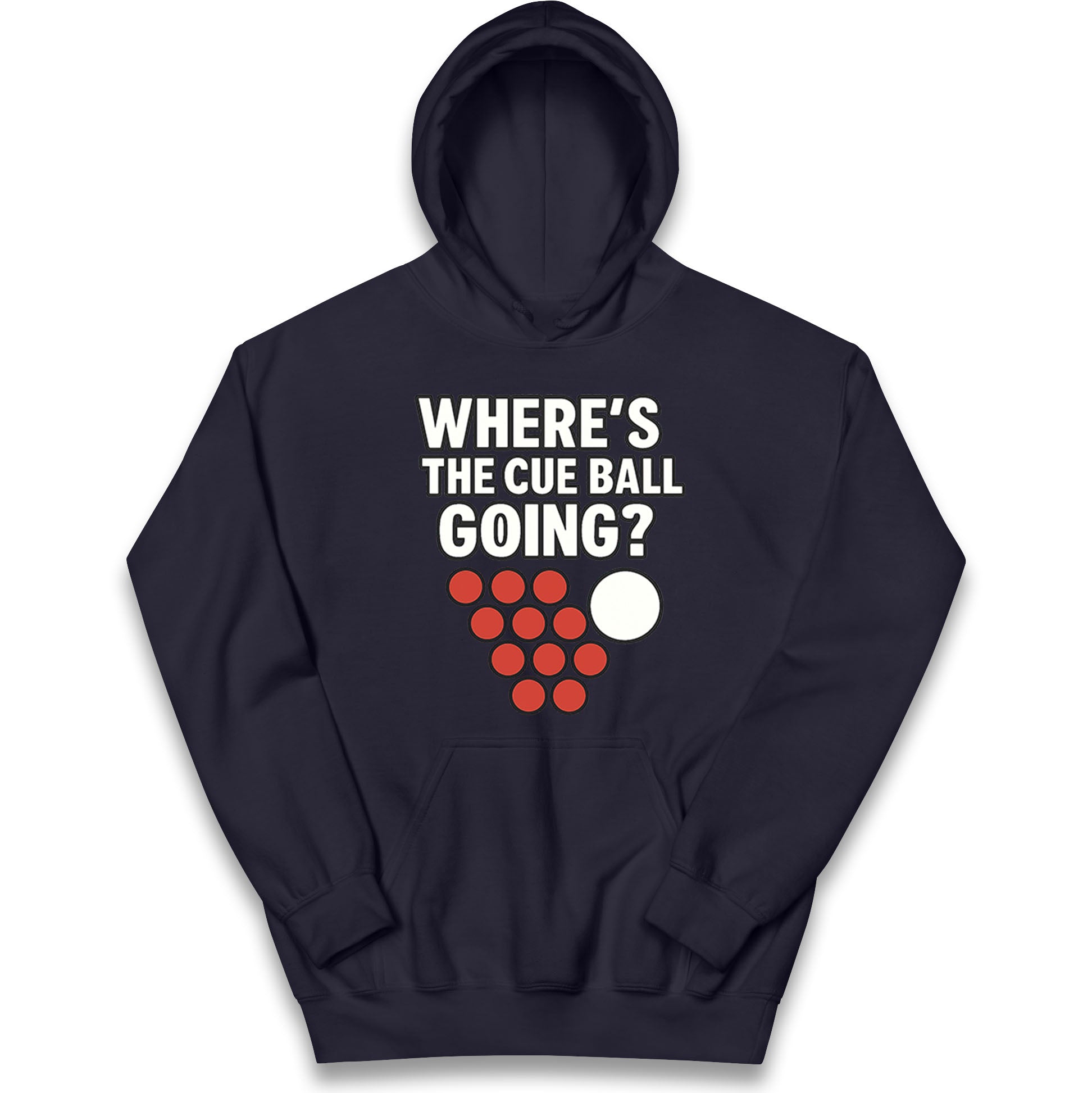 Where’s The Cue Ball Going Kids Hoodie