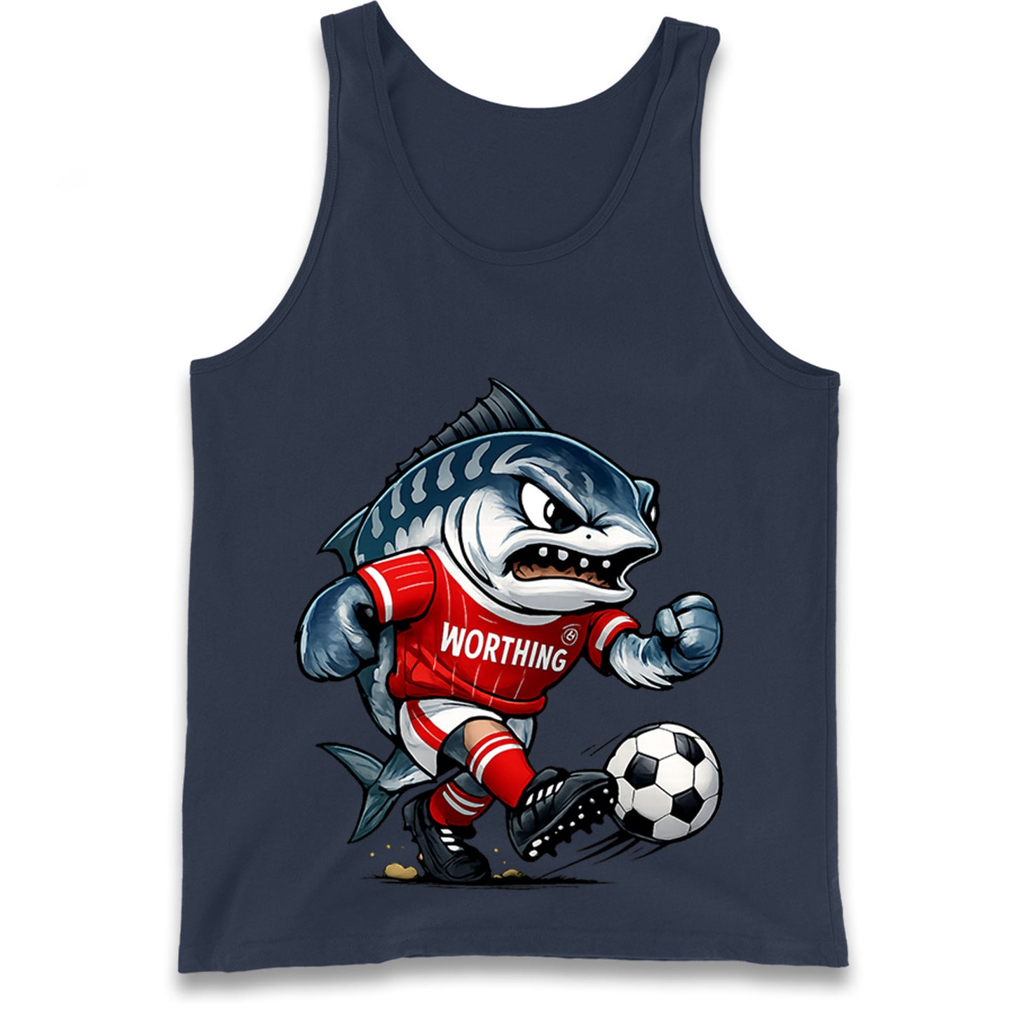 Retro Worthing Football Tank Top
