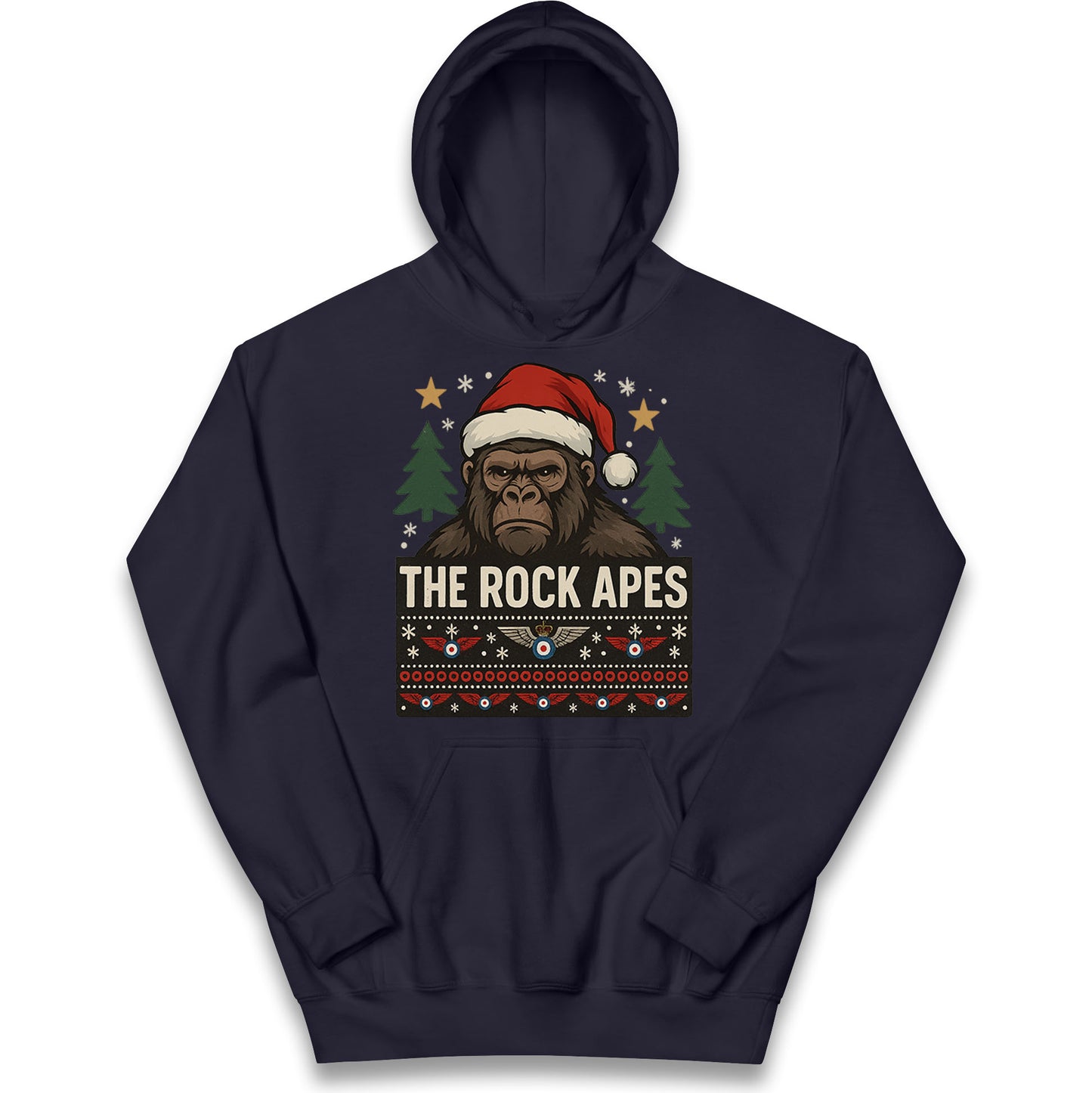 The Rock Apes RAF Regiment Christmas Kids Hoodie