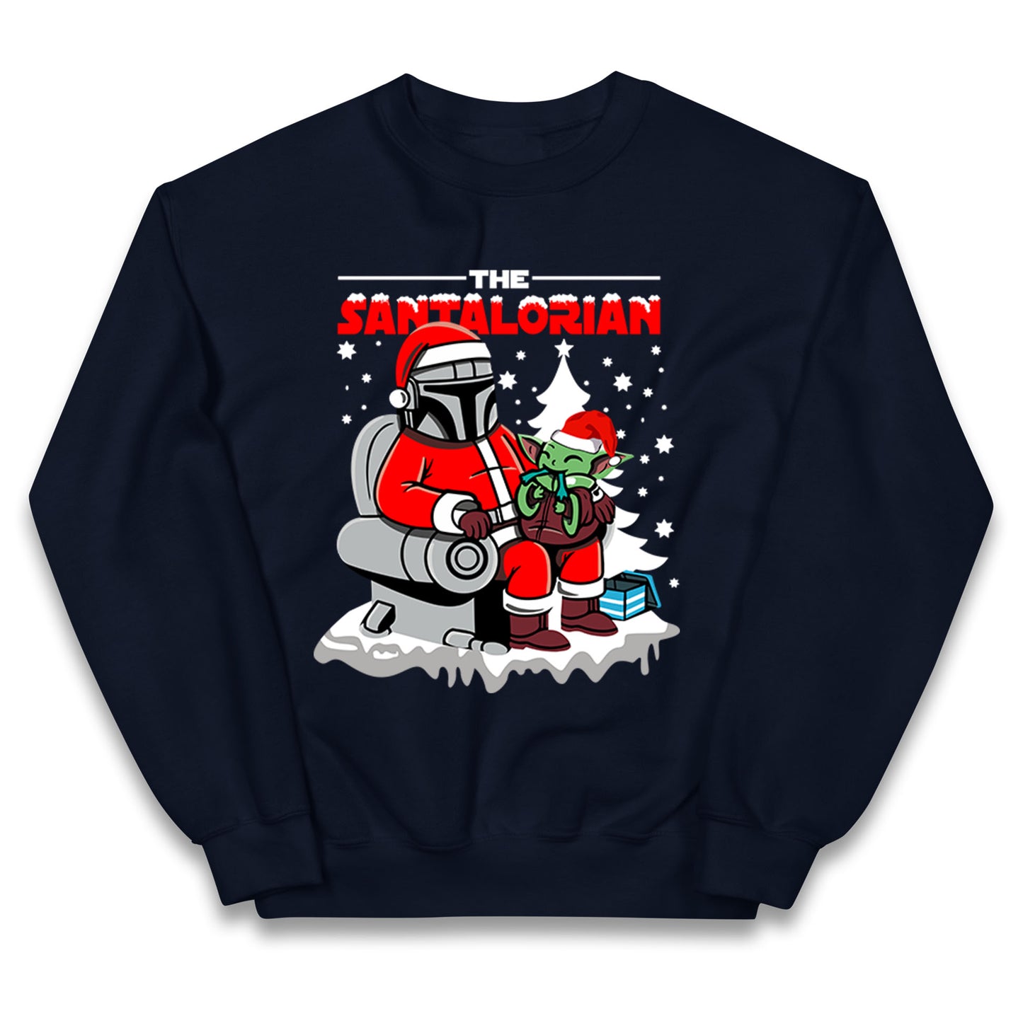 Mandalorian Christmas Kids Jumper