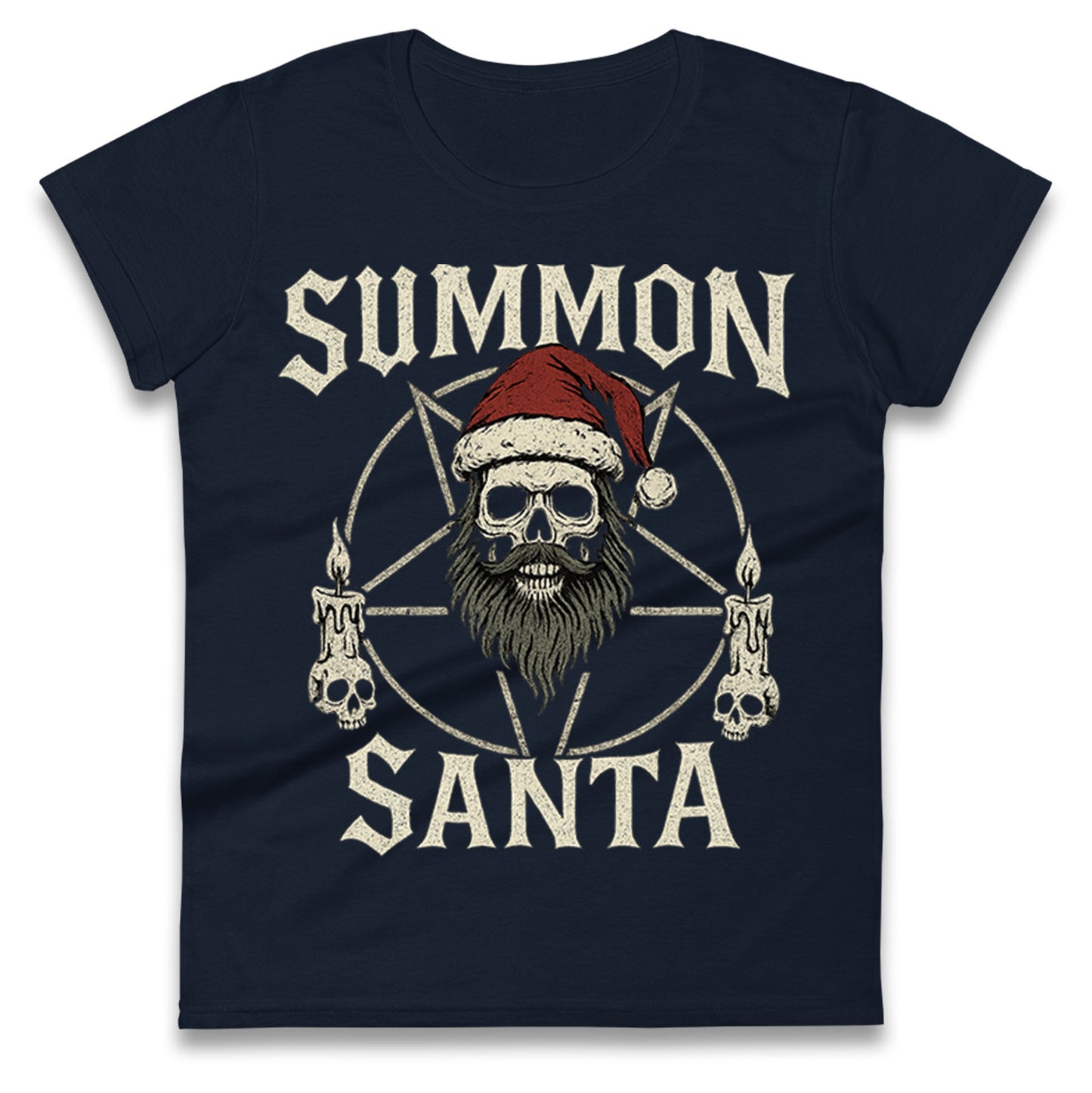 Goth Christmas Ladies T Shirt
