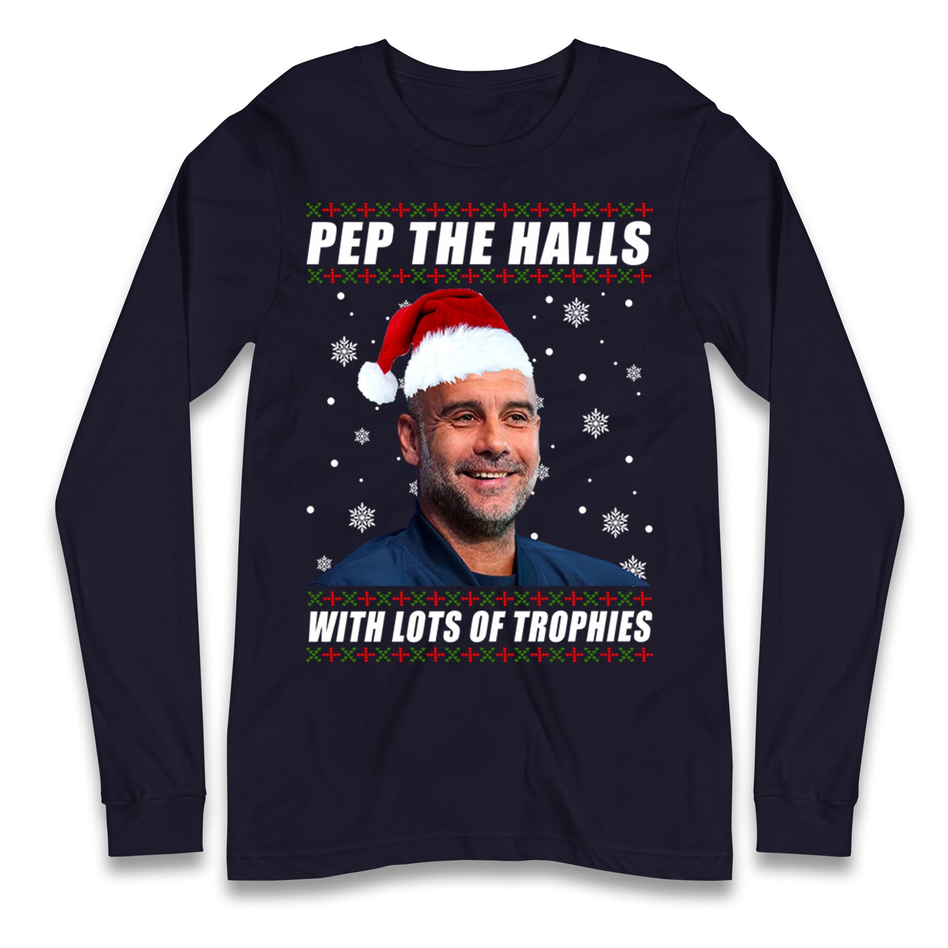 Pep Guardiola Christmas Longsleeve T Shirt
