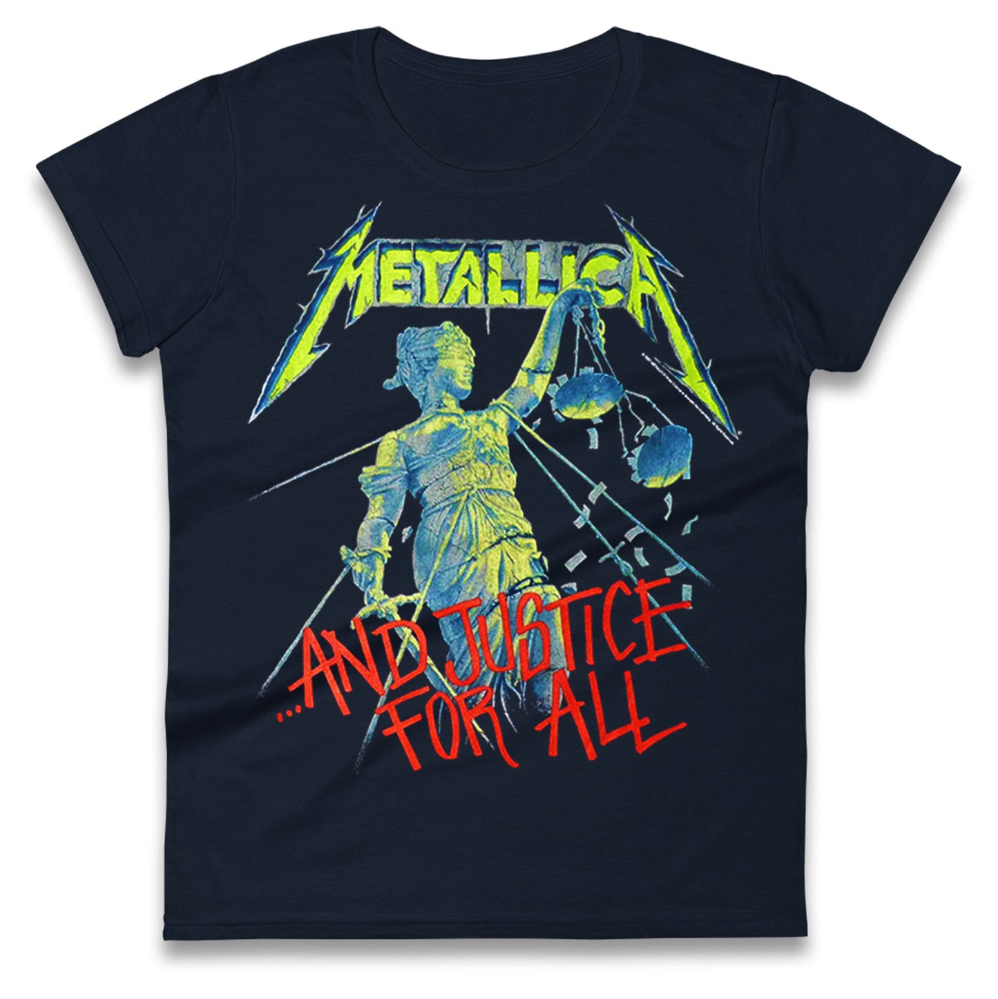 Metallica And Justice For All Ladies T Shirt