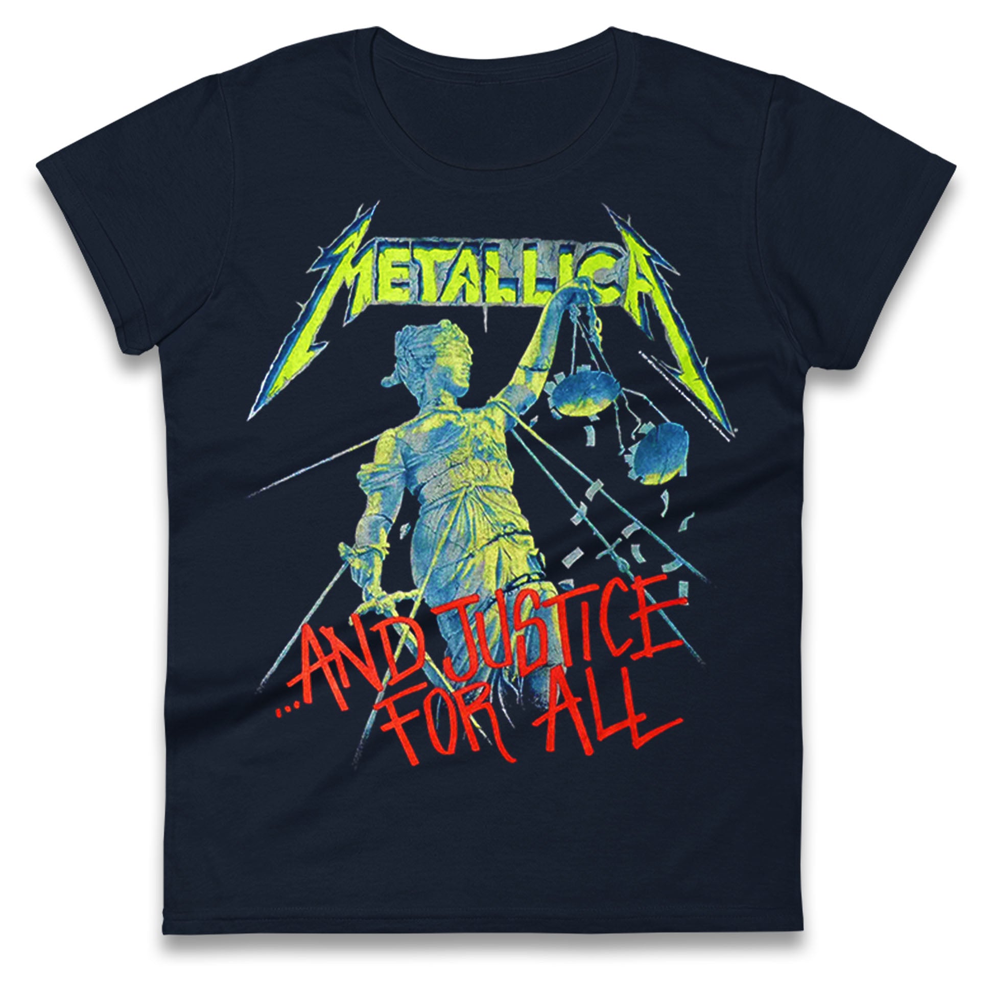 Metallica And Justice For All Ladies T Shirt