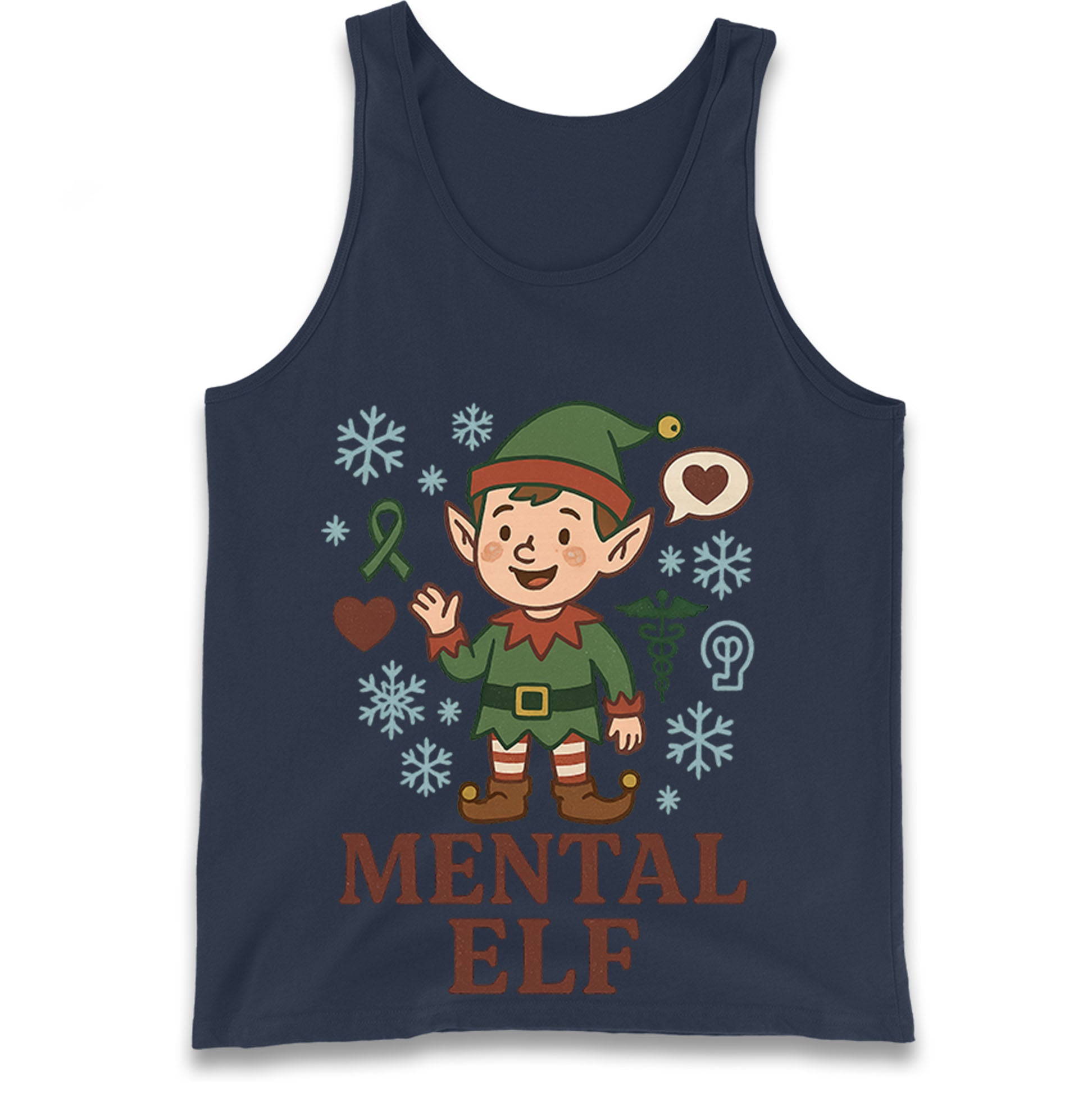 Mental Health Christmas Tank Top