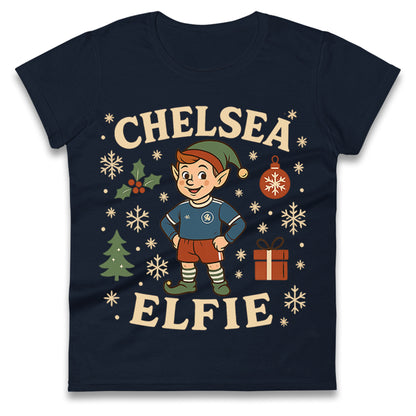 Chelsea FC Christmas Ladies T Shirt