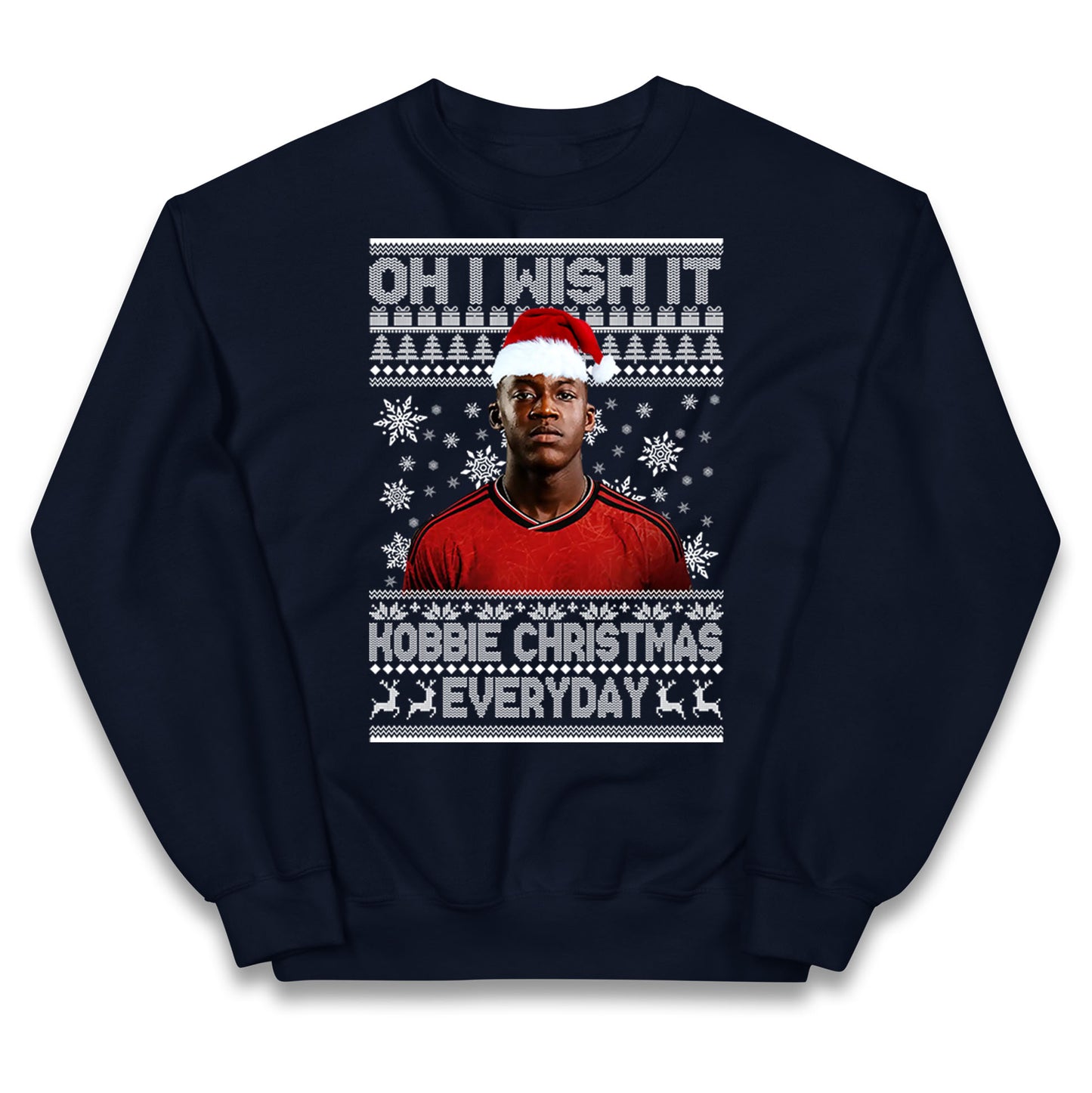 Kobbie Mainoo Christmas Kids Jumper