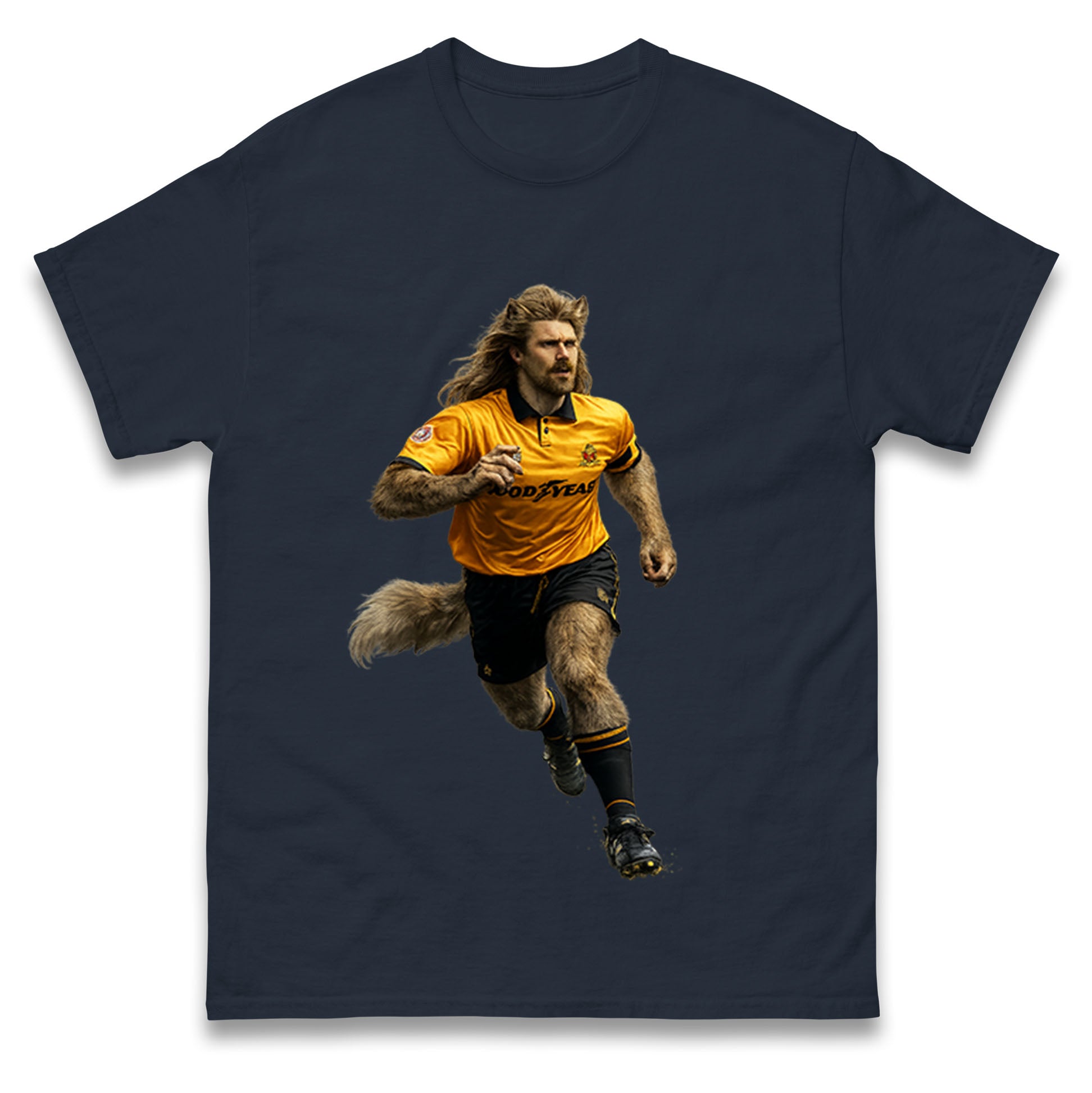 Retro John The Wolf Wolves Football T Shirt