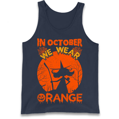 In October We Wear Orange Tank Top
