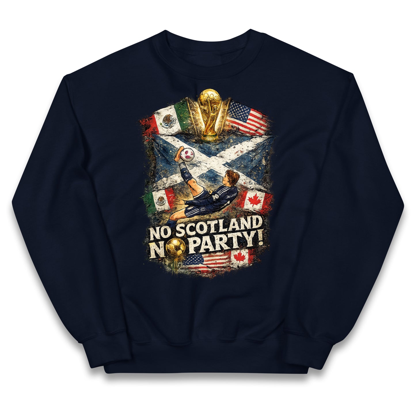 No Scotland No Party World Cup 2026 Kids Jumper