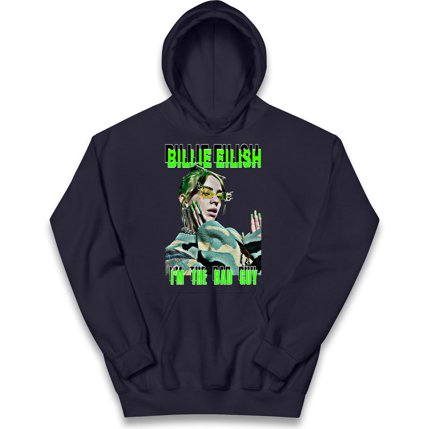 Billie Eilish Singer Kids Hoodie