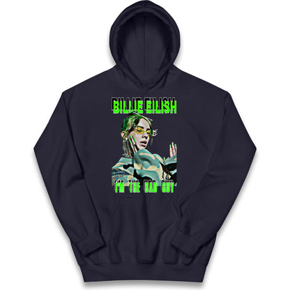 Billie Eilish Singer Kids Hoodie