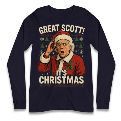 Back to the Future Doc Brown Longsleeve T Shirt 