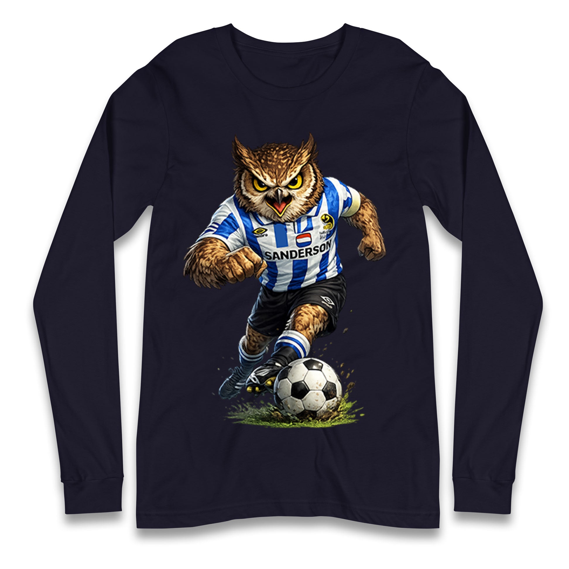 Classic Sheffield Wednesday Football Longsleeve T Shirt