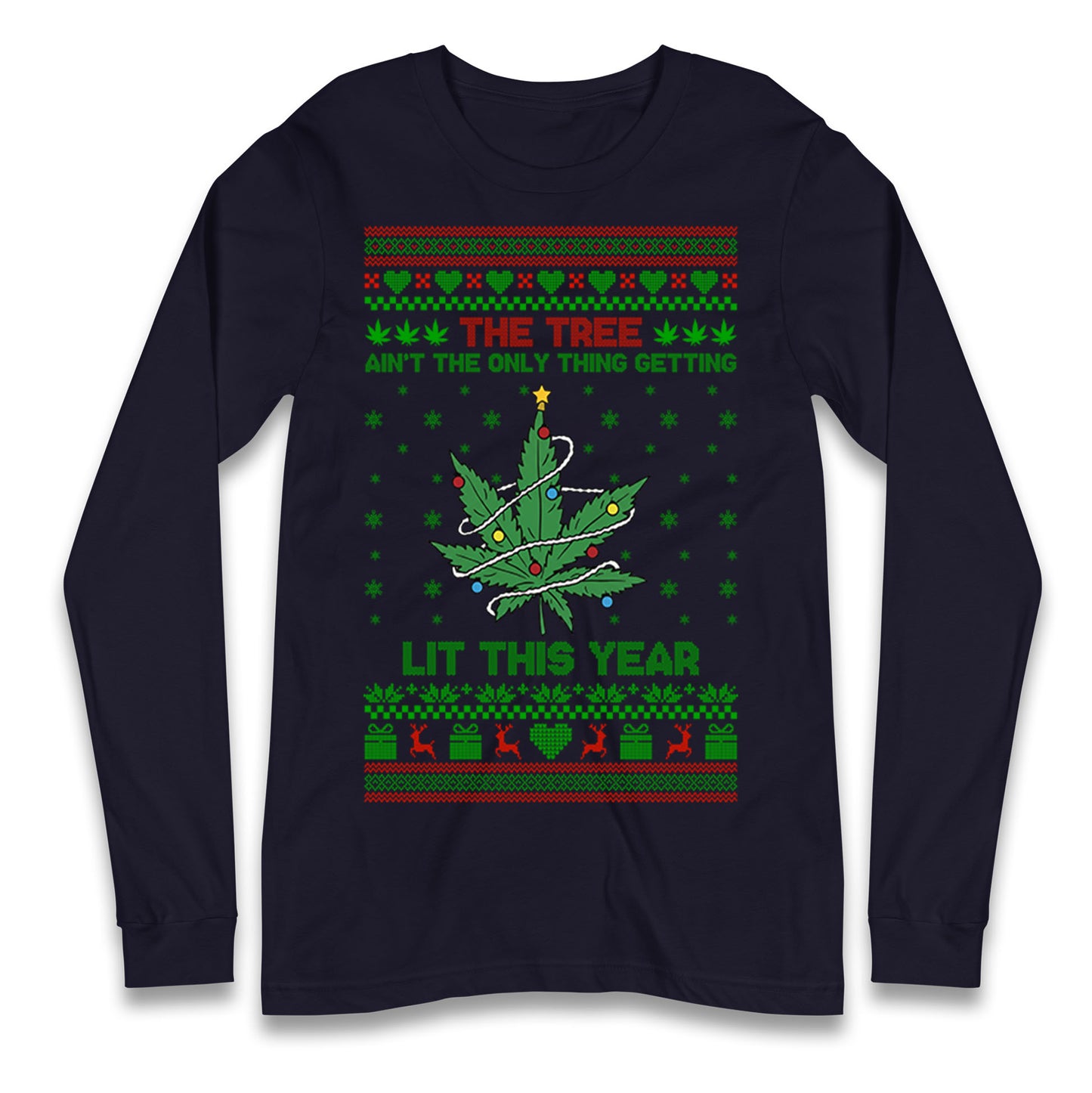 Cannabis Christmas Longsleeve T Shirt 