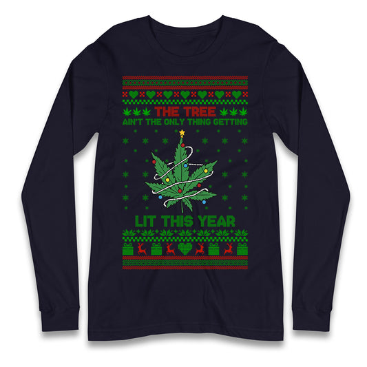 Cannabis Christmas Longsleeve T Shirt 