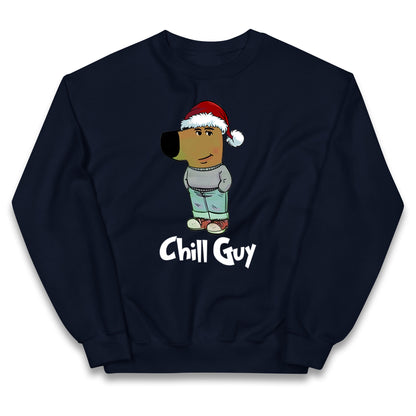 chill guy christmas jumper