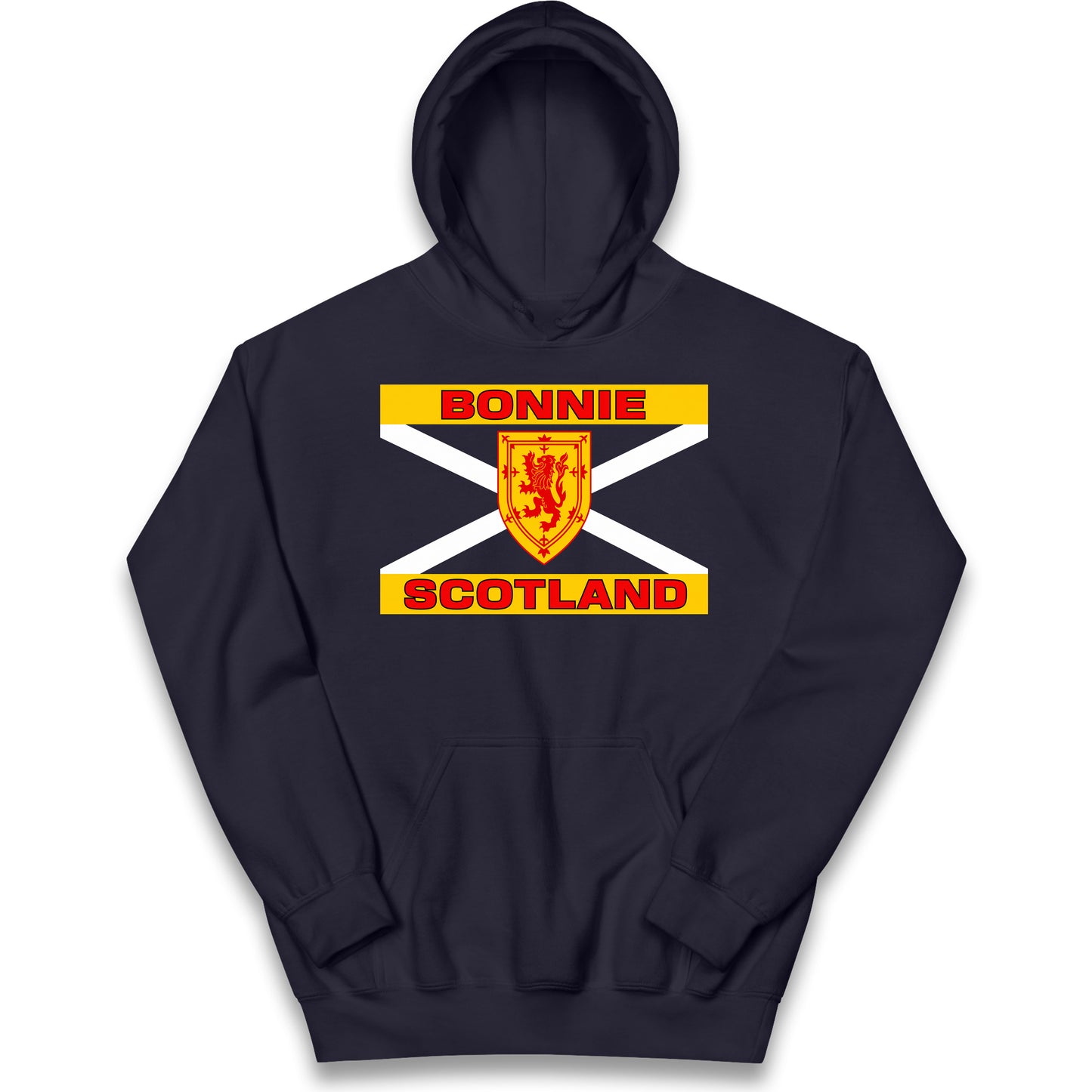 Bonnie Scotland Football Flag Kids Hoodie