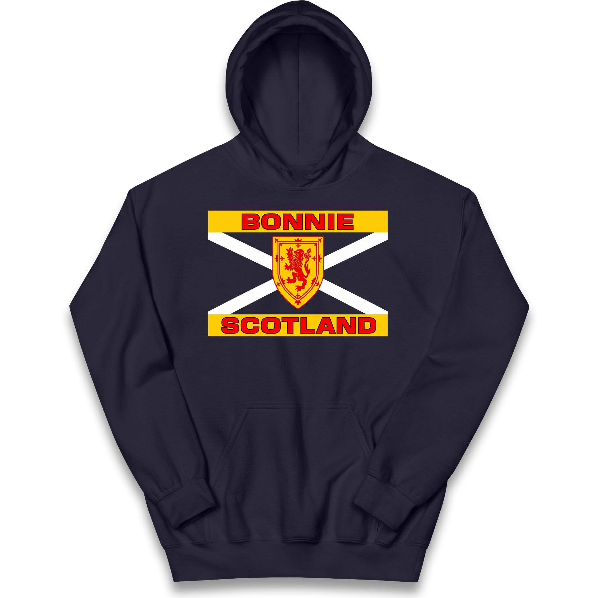 Bonnie Scotland Football Flag Kids Hoodie