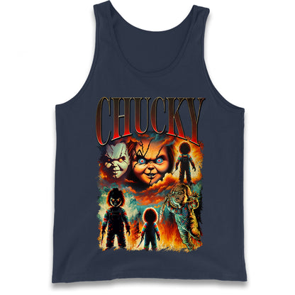 Chucky Doll Halloween Bootleg Tank Top