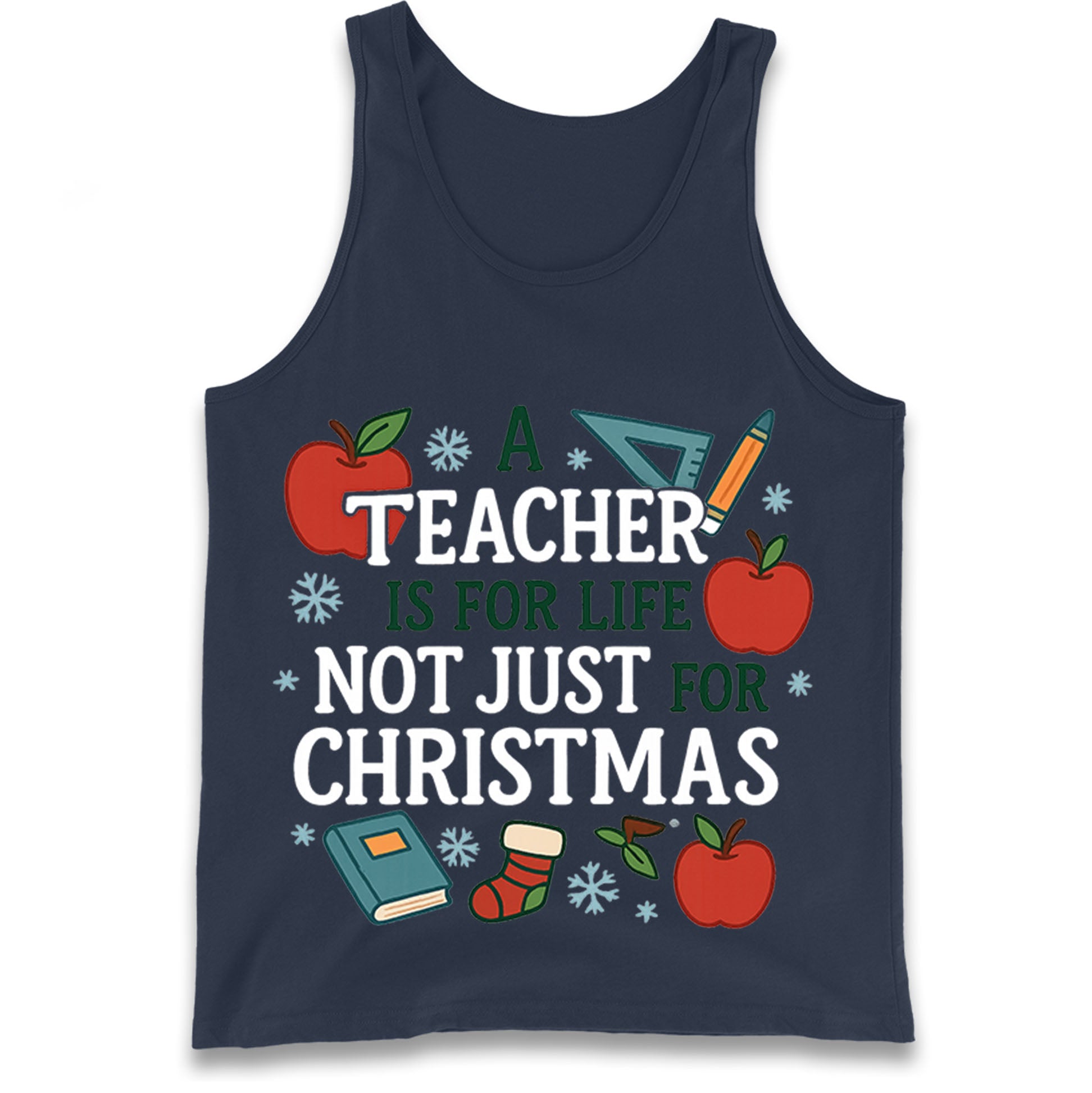 Teacher Christmas Tank Top 