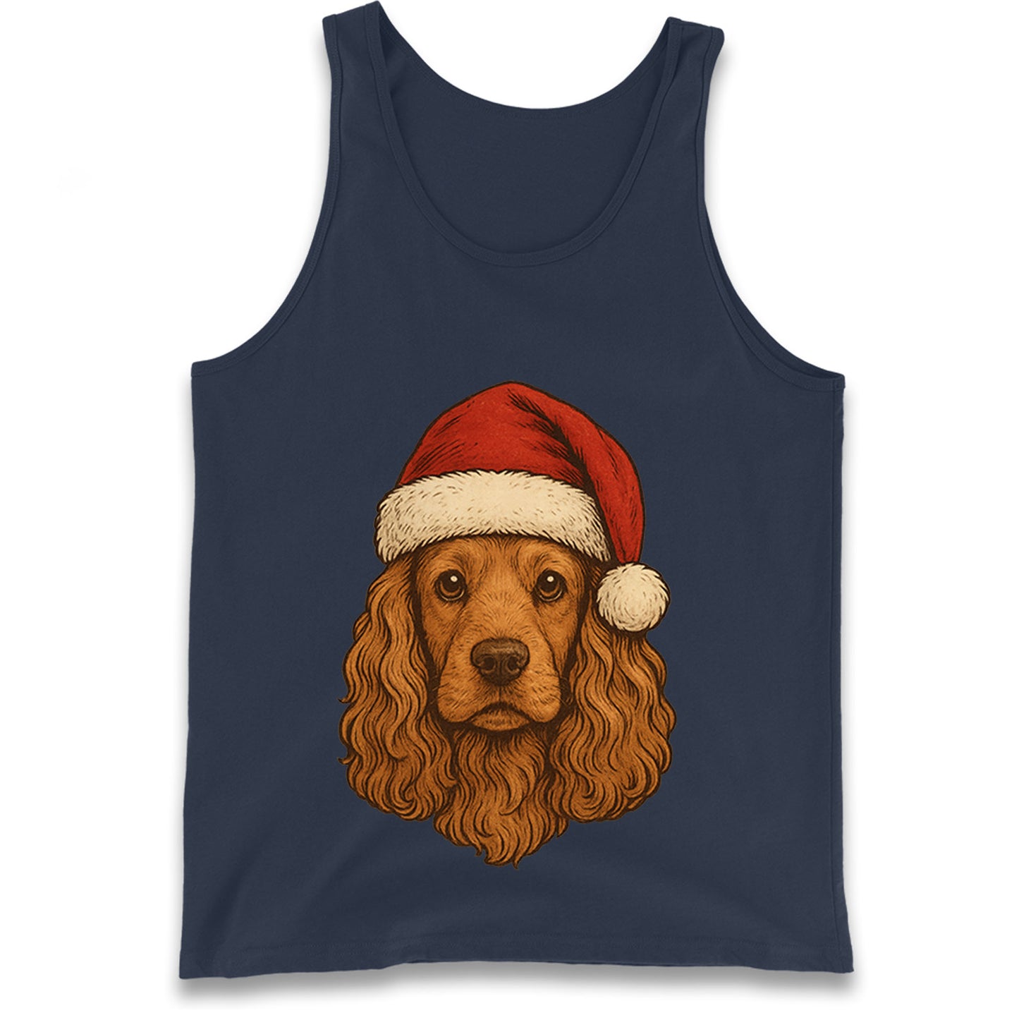 Cocker Spaniel Christmas Tank Top