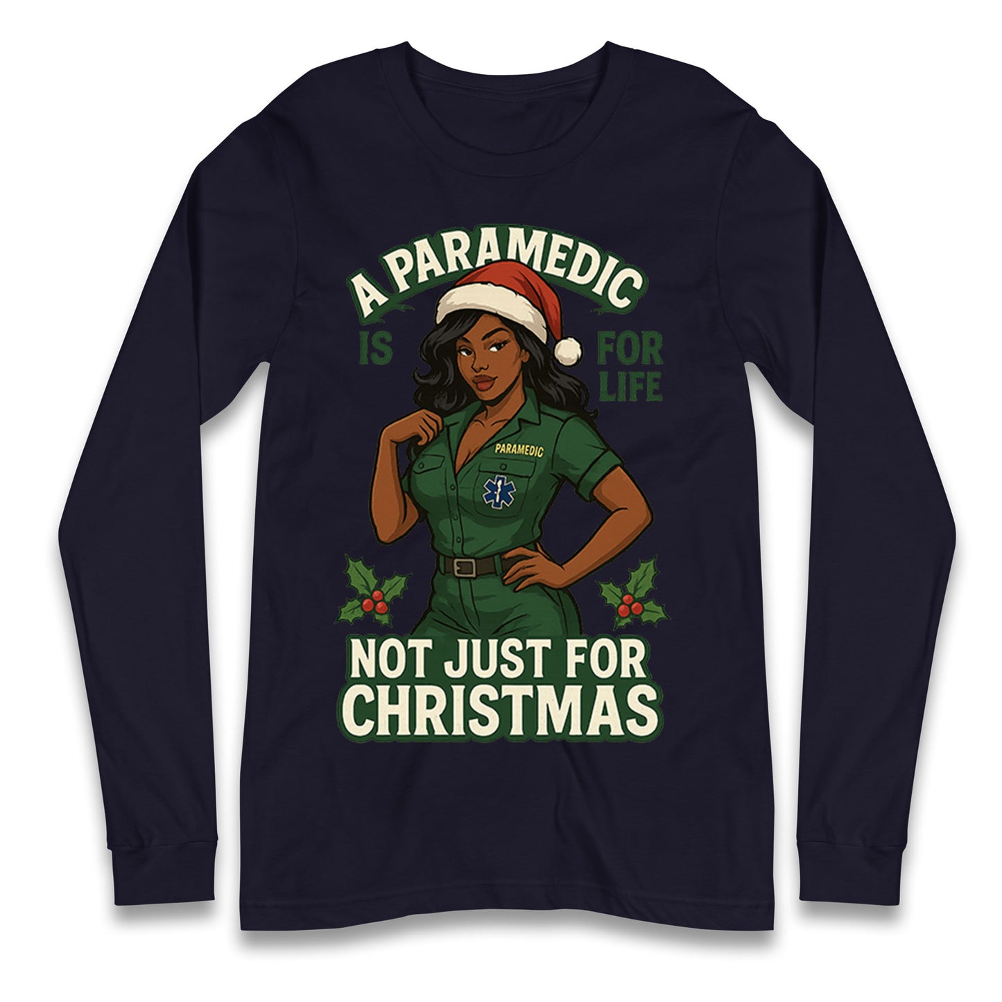 Paramedic Xmas Longsleeve T Shirt