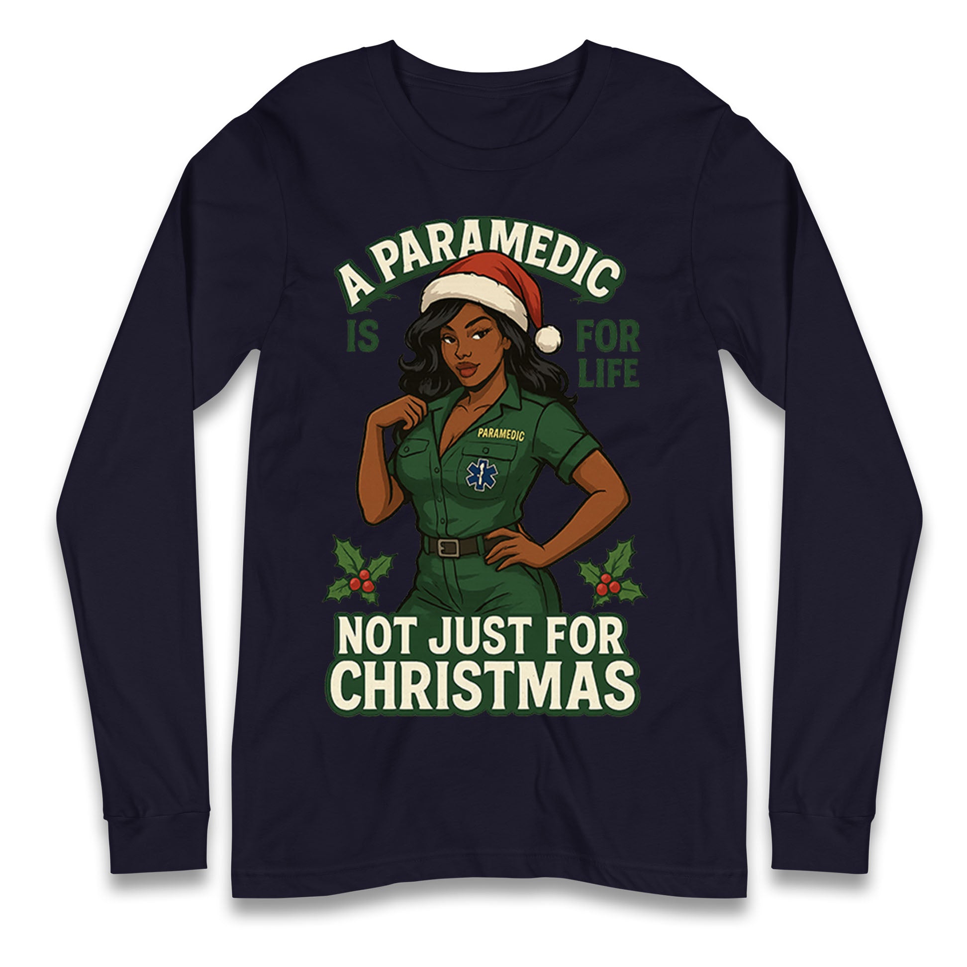 Paramedic Xmas Longsleeve T Shirt