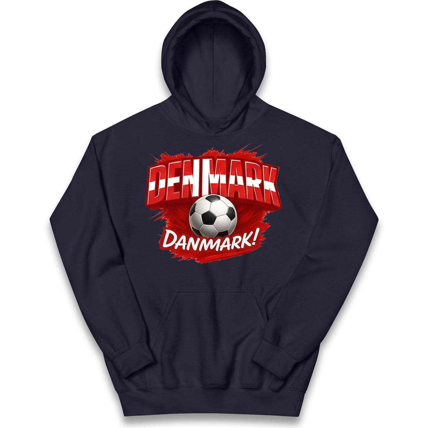 Denmark Retro World Cup Kids Hoodie