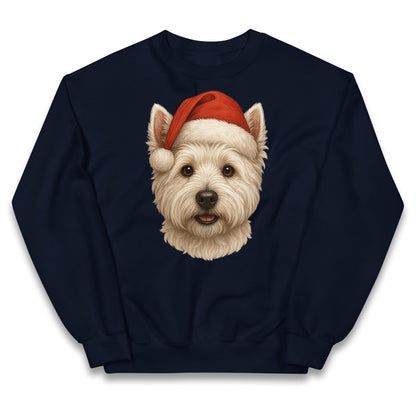 West Highland White Terrier Christmas Kids Jumper