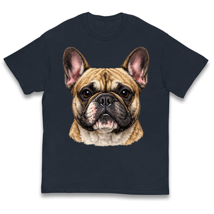 French Bulldog Face Kids T Shirt