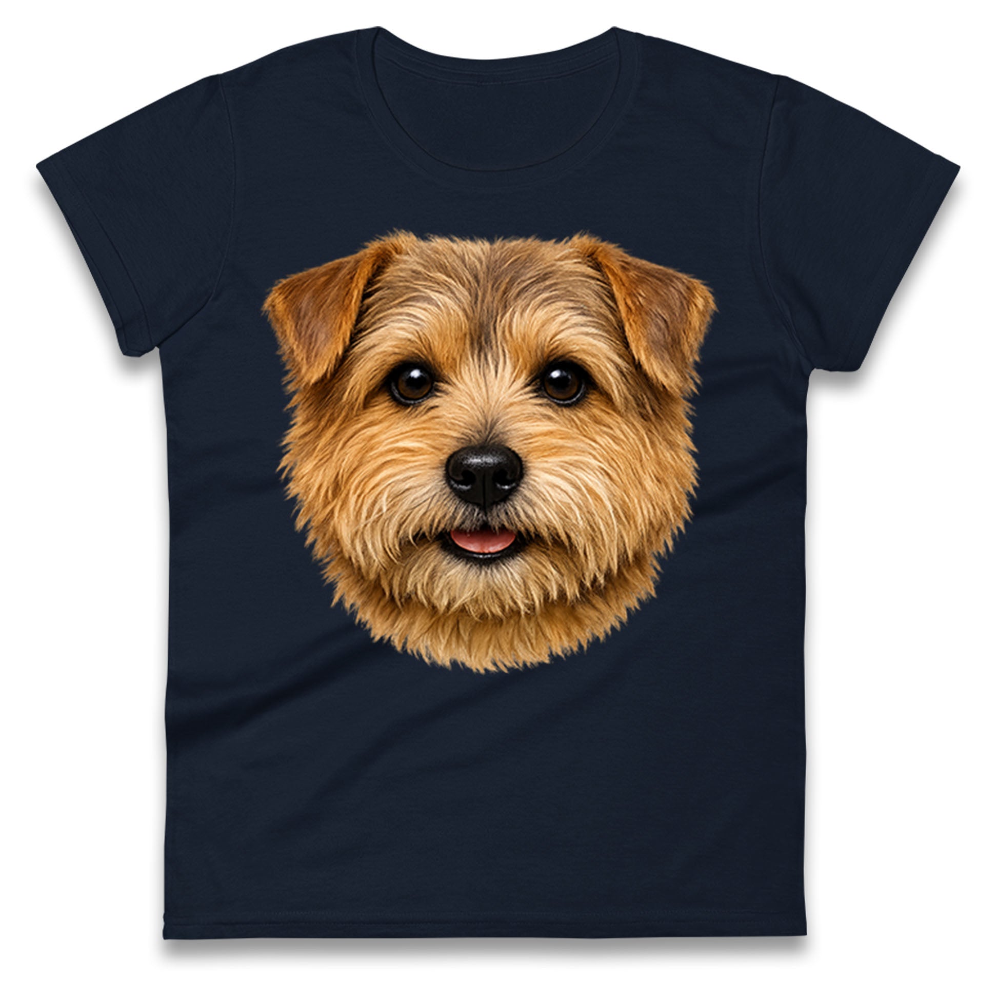 Norfolk Terrier Dog Face Ladies T Shirt
