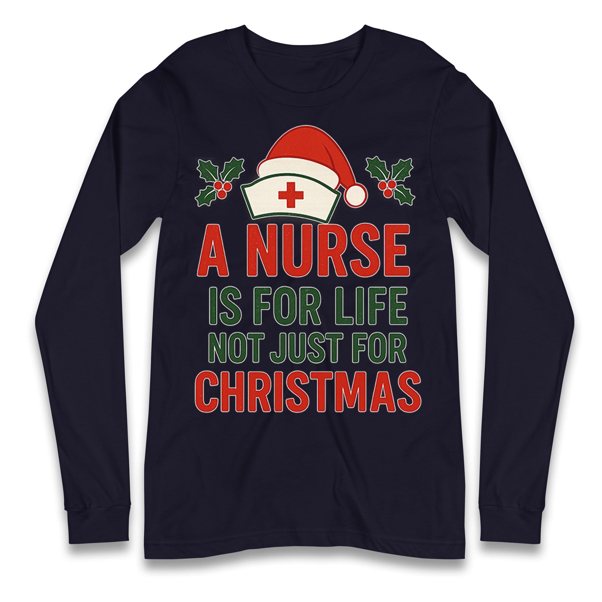 Nursing Christmas Longsleeve T Shirt