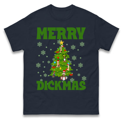 Merry Dickmas Funny Christmas T Shirt