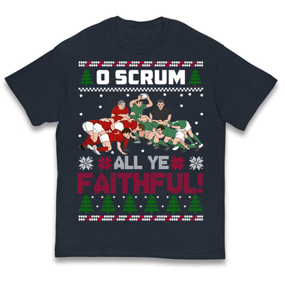 O Come All ye Faithfull Kids T Shirt