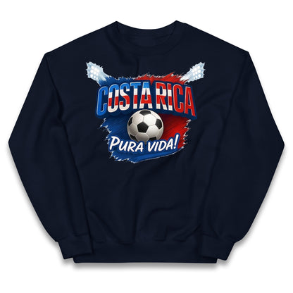 Costa Rica Retro World Cup Kids Jumper