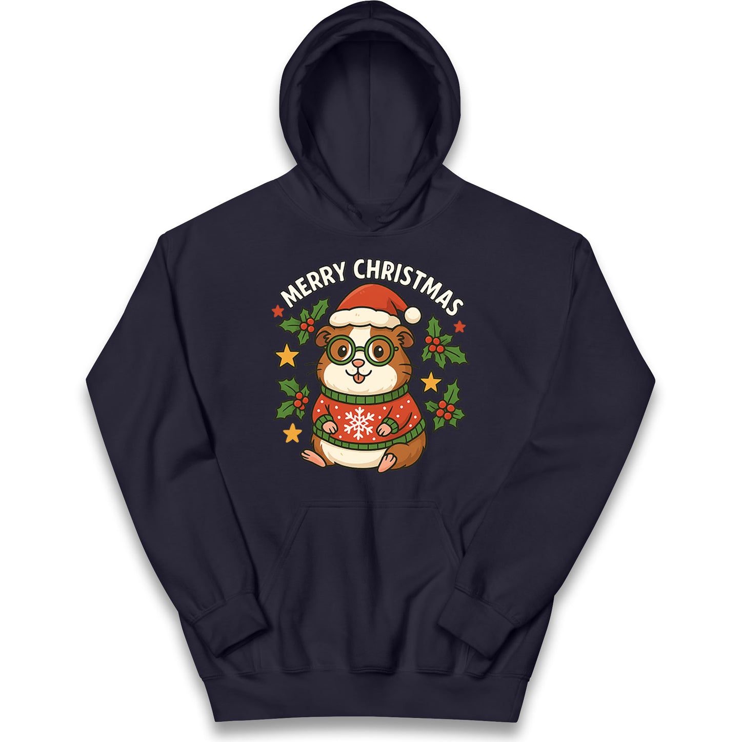 Guinea Pig Christmas Kids Hoodie