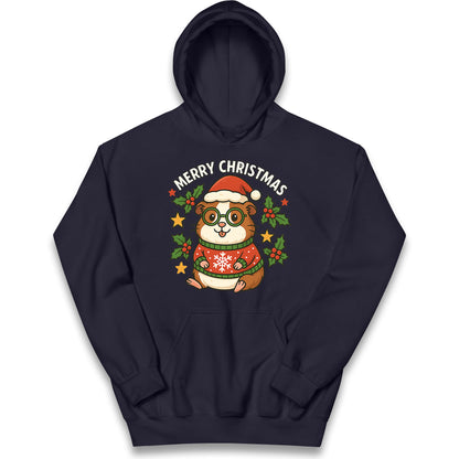 Guinea Pig Christmas Kids Hoodie