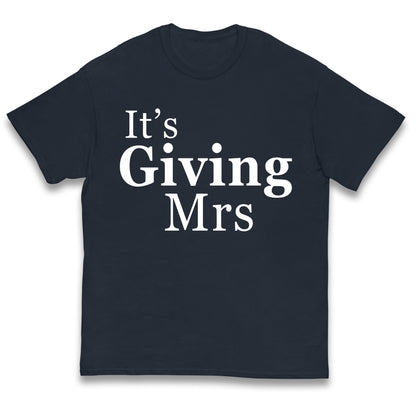 It’s Giving Mrs Kids T Shirt 