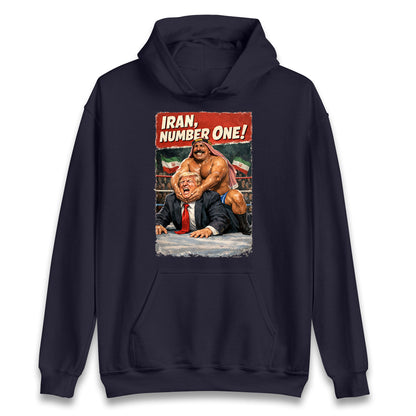 Donald Trump Iron Sheik Iran Wrestling Hoodie