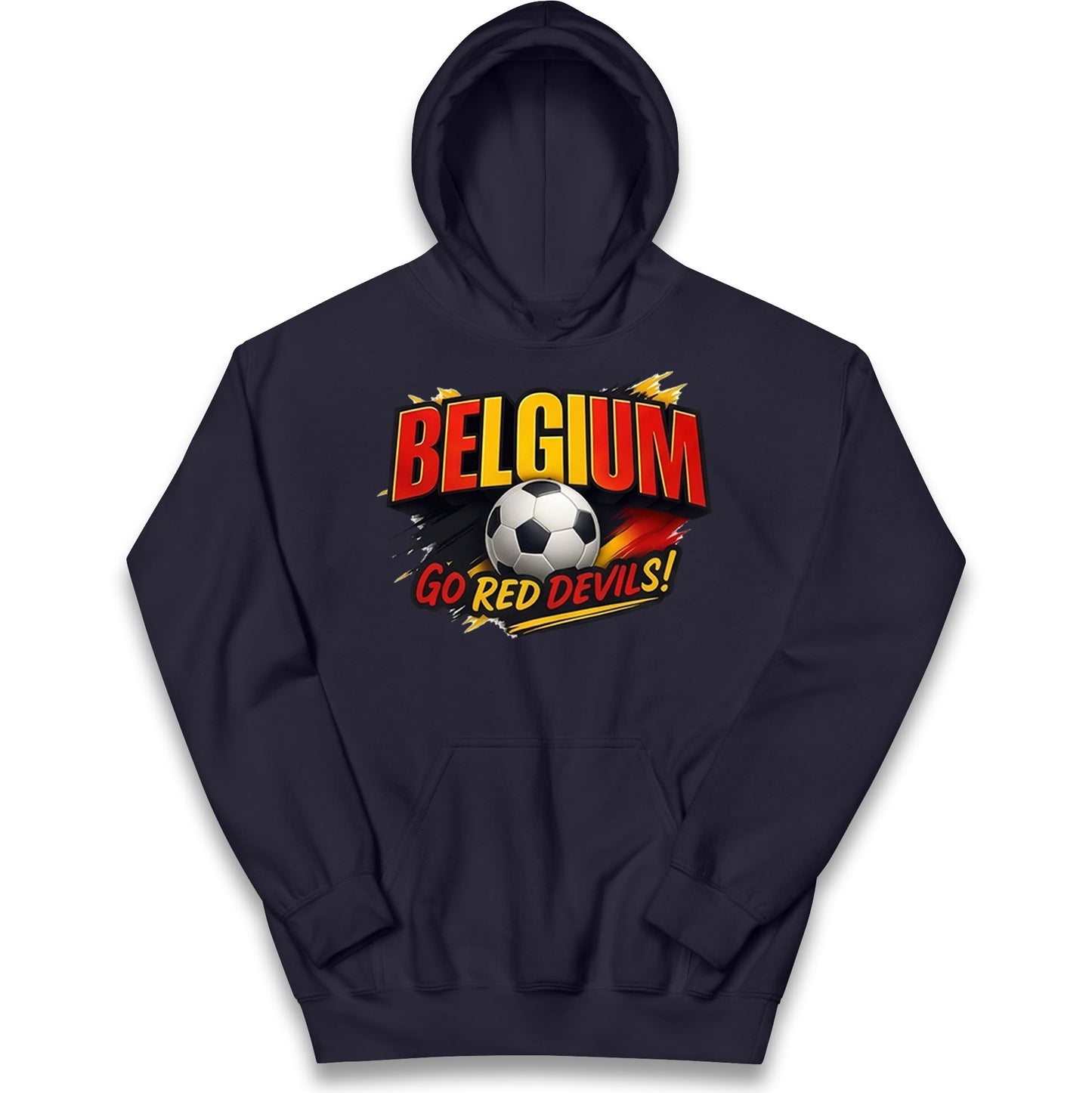 Belgium Retro Football Kids Hoodie
