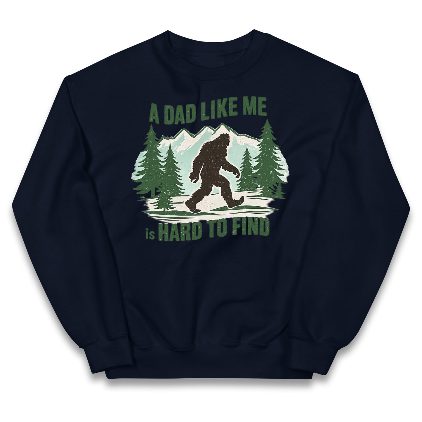 Retro Funny Bigfoot Dad Kids Jumper 