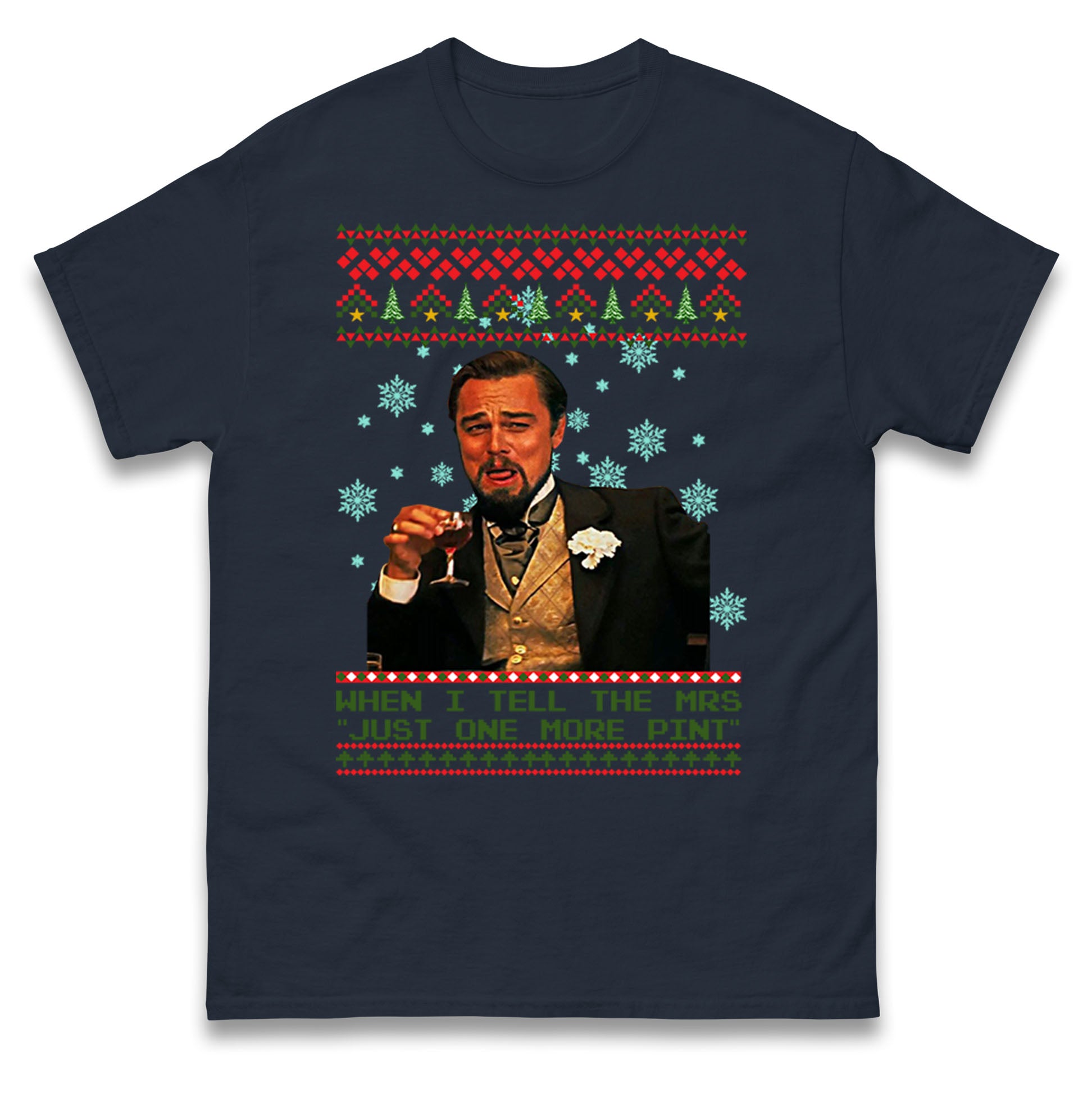 leonardo dicaprio christmas t shirt