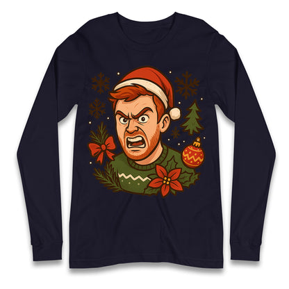 Angry Ginge Christmas Longsleeve T Shirt