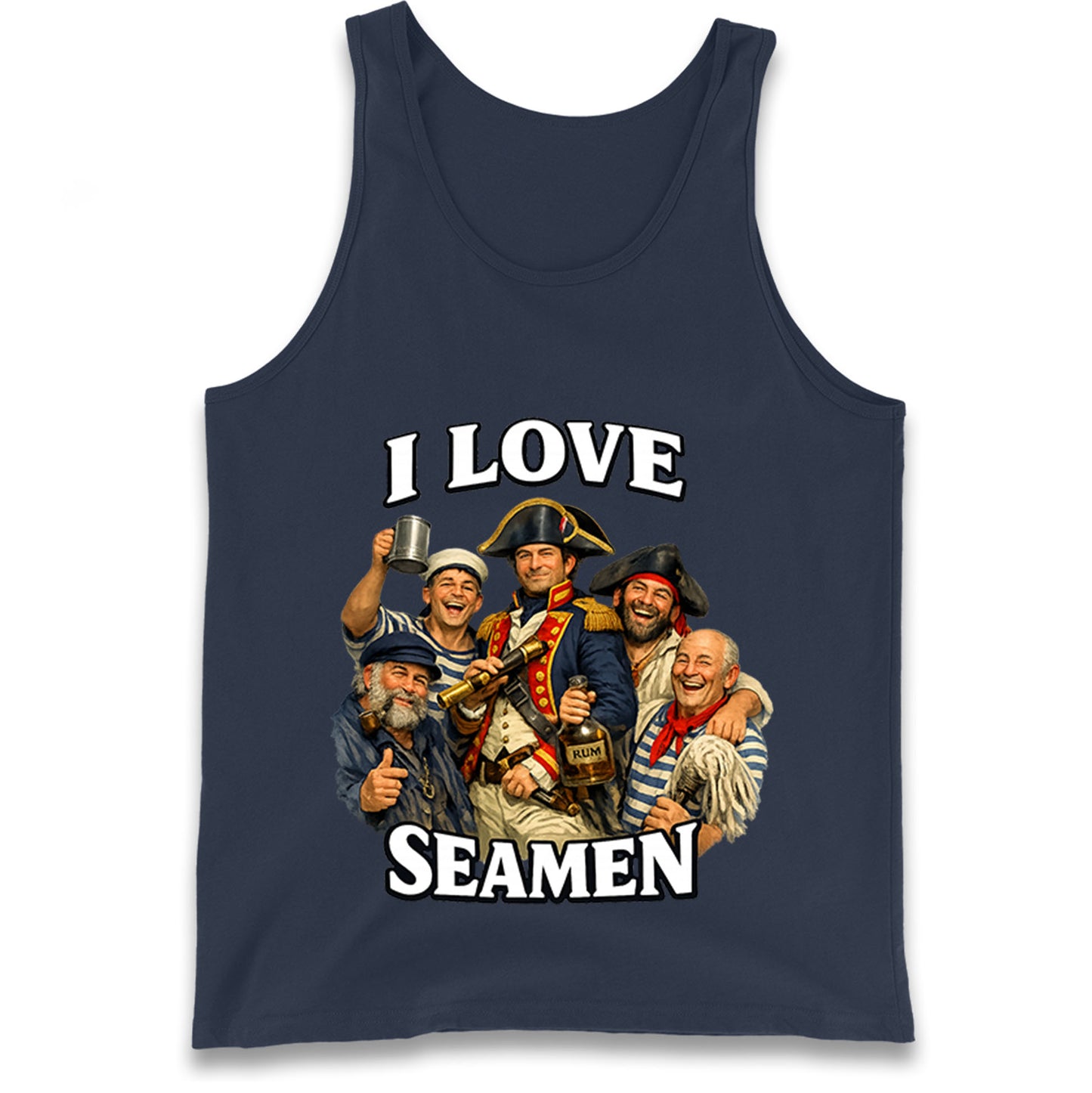 I Love Seamen Funny Cringe Meme Offensive  Tank Top